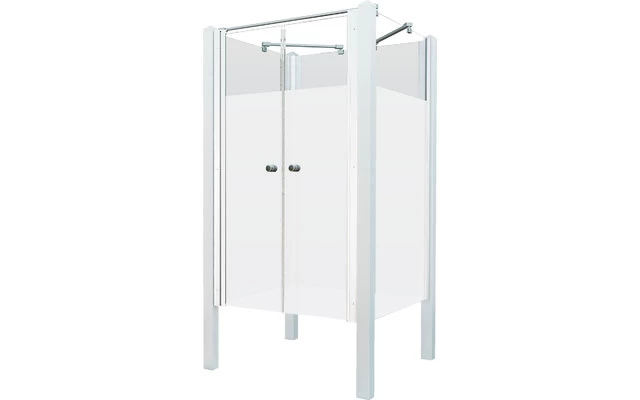 Breuer Exo Set Gartendusche / Outdoordusche Geschlossen Mit Pendeltür Weiß