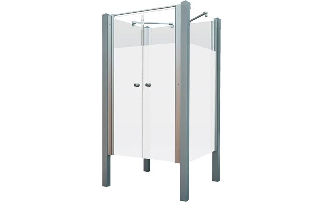 Breuer Exo Set Gartendusche / Outdoordusche Geschlossen Mit Pendeltür Weiß â Bild 6