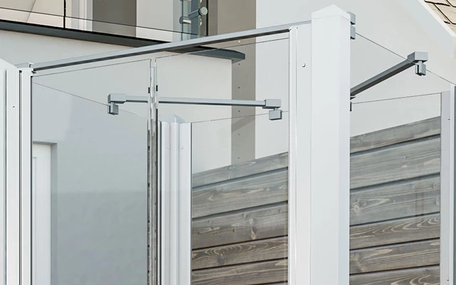 Breuer Exo Set Gartendusche / Outdoordusche Geschlossen Mit Pendeltür Weiß â Bild 4