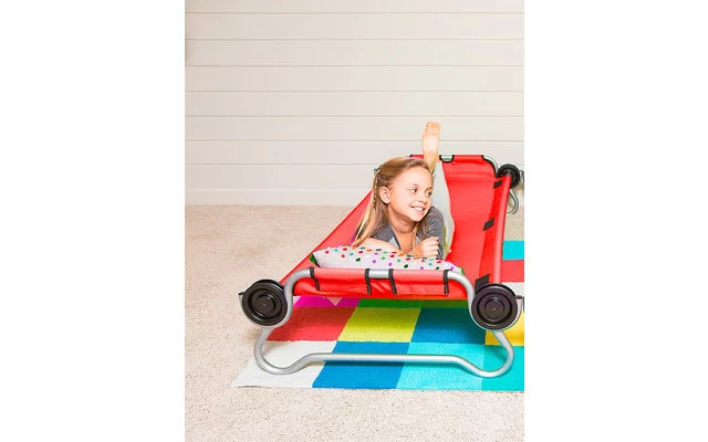 Disc-O-Bed Kid-O-Bed Einzelbett Runder Rahmen Ohne Seitentasche -Rot - Image 4