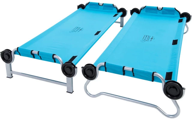 Disc-O-Bed Kid-O-Bunk Kinder Camping Stockbett Inkl. Seitentaschen Rot / Silber - Image 2