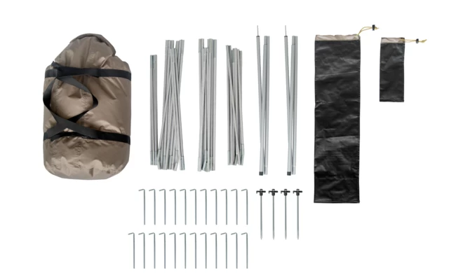 Tambu Nihaita 5 Personen Familien Tunnelzelt Braun - Image 2