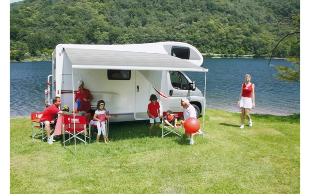 Fiamma F45s 260 Markise Gehäusefarbe Polar White Tuchfarbe Royal Grey 260 Cm â Bild 7