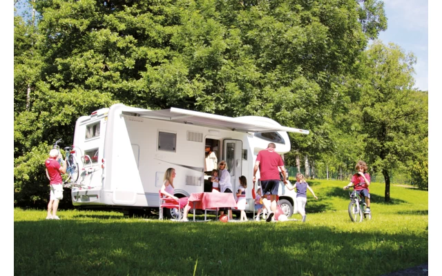 Fiamma F45eagle 350 Markise Mit Motor Gehäusefarbe Polar White Tuchfarbe Royal Grey 350 Cm - Image 4